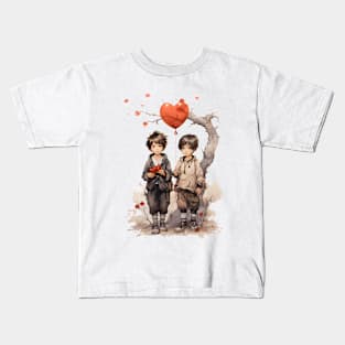 Heart Love Tribute - band love music valentine blondie Couple Kids Romance Boyfriend Girlfriend HUsband Wife ROmantic Kids T-Shirt